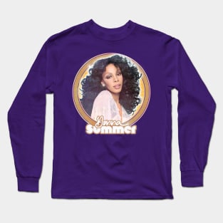 Donna Summer // Retro Style Fan Art Design Long Sleeve T-Shirt